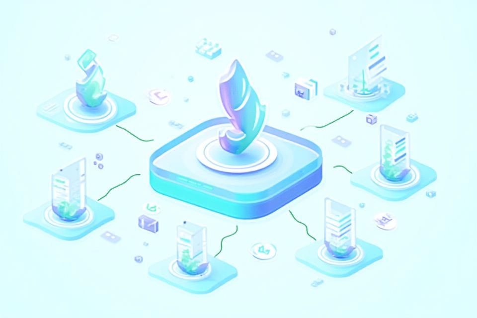 Dynamic illustration representing DishaFlow managing digital workflows