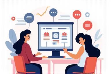 Illustration of a small business team collaborating effectively